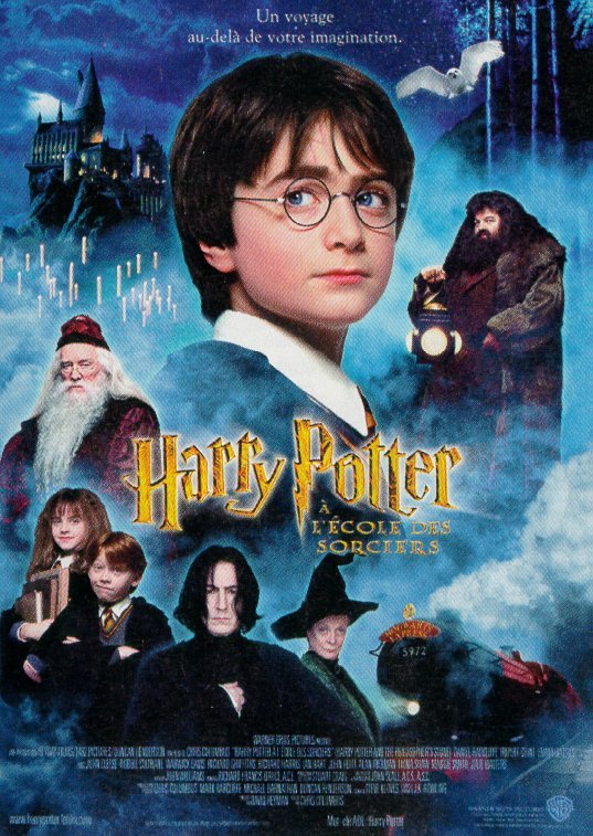 L'affiche du film Harry Potter à l'école des sorciers