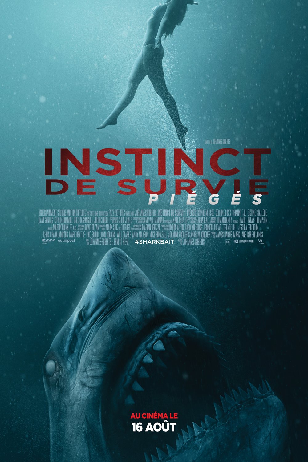 L'affiche du film Instinct de survie: Piégés