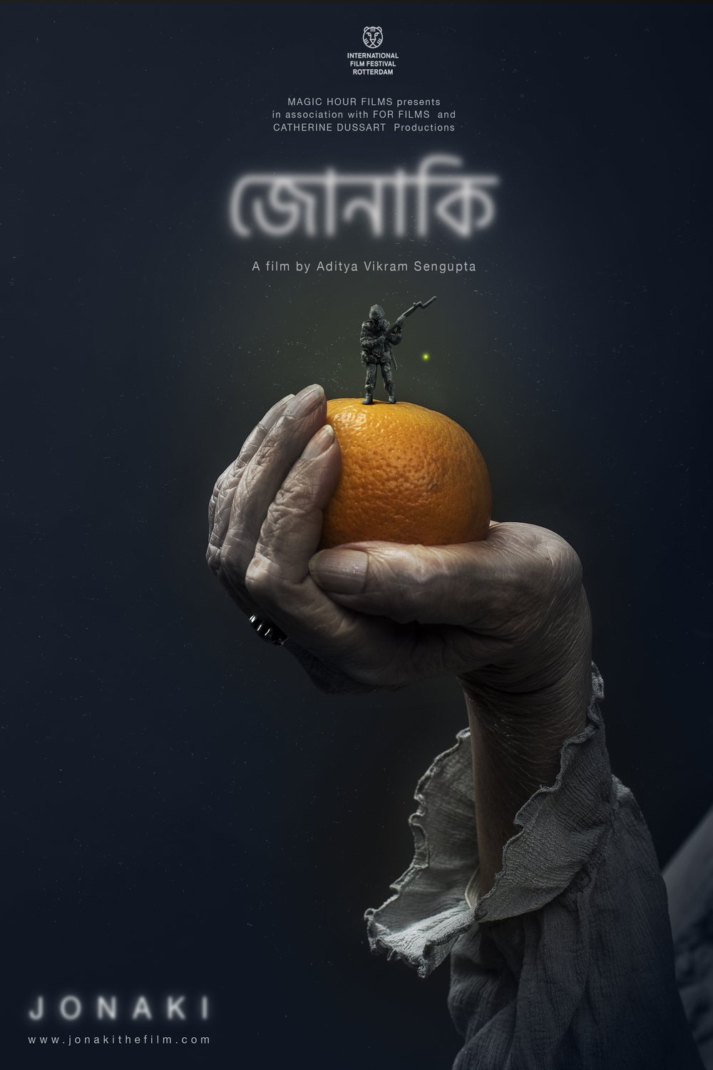 L'affiche originale du film Jonaki en Bengali
